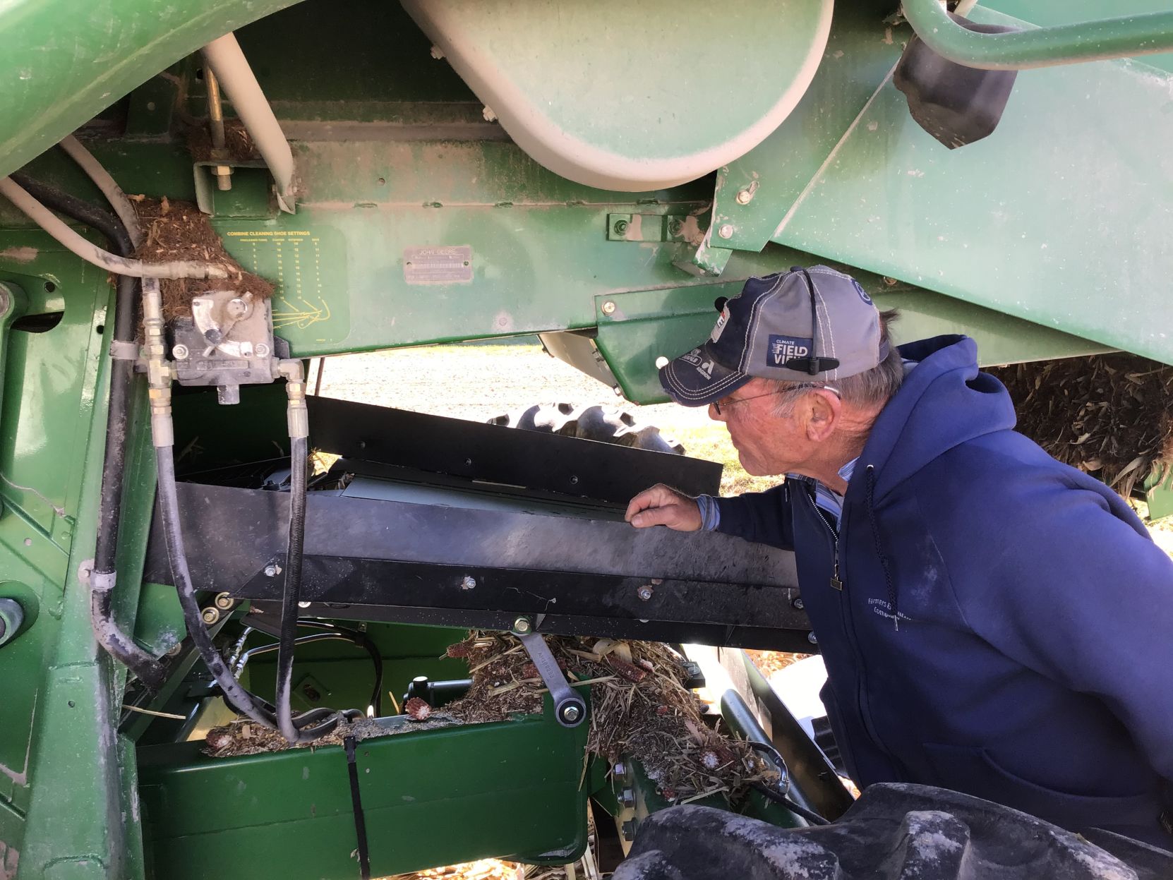 Checking the combine